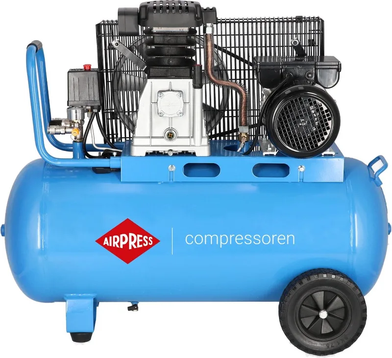 Compressor HL 340-90 10 bar 3 pk/2.2 kW 272 l/min 90 l by Airpress, Blue – product image