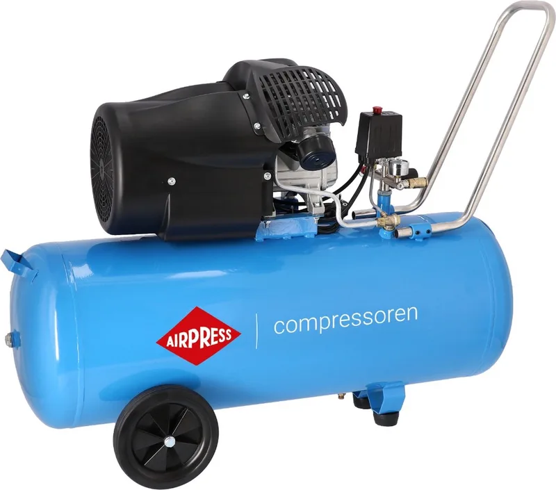Compressor HL 425-100V 8 bar 3 pk/2.2 kW 260 l/min 100 l de Airpress, Bleu – image du produit