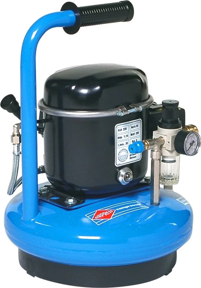 Stille Compressor L 9-75 8 bar 0.5 pk/0.34 kW 37 l/min 9 l de Airpress, Noir – image du produit
