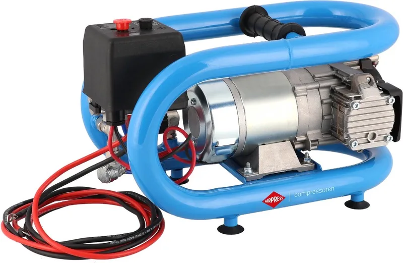 Stille Olievrije Compressor LMO 3-190 8 bar 0.7 pk/0.5 kW 152 l/min 3 l 12V de Airpress, Bleu – image du produit