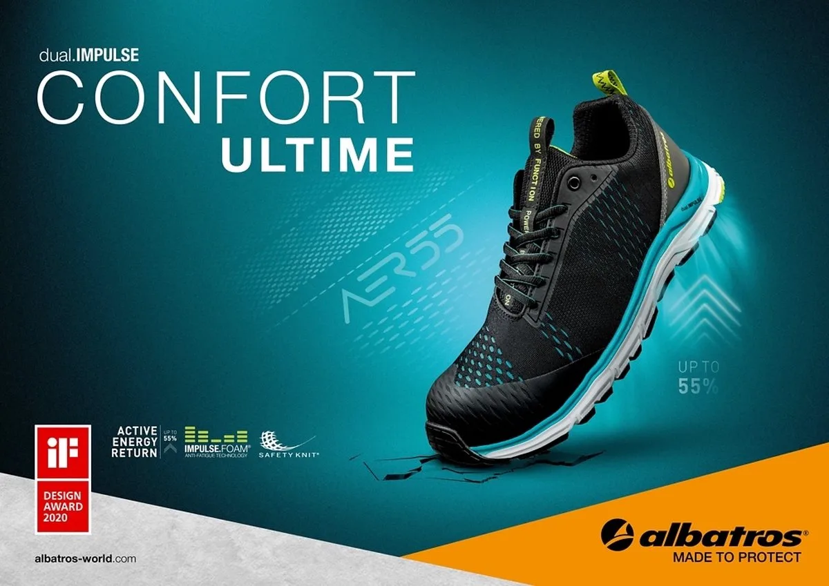 AER55 Impulse 647500 Laag S1P - Zwart/Blauw by Albatros, Black, Blue, 45 – product image