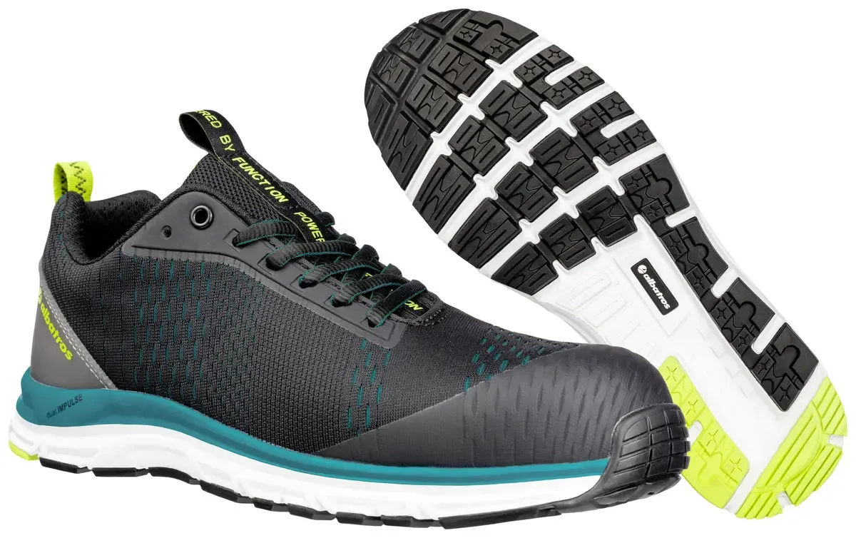 AER55 IMPULSE BLACK BLUE LOW S1P ESD HRO SRA 647500241000046 Veiligheidsschoenen S1 Schoenmaat (EU): 46 1 paar van Albatros, Zwart, Blauw – productafbeelding