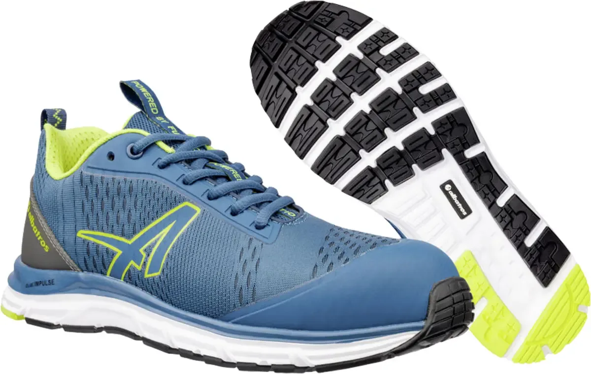 AER55 IMPULSE BLUE GREEN LOW S1PS ESD FO HRO SR 647540360000043 Veiligheidsschoenen S1PS Schoenmaat (EU): 43 1 paar von Albatros, Blauw-groen – Produktbild