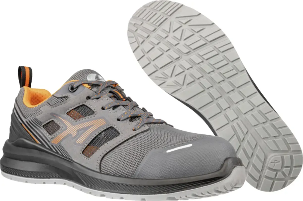 AIRFLOW GREY/ORANGE LOW S1PL ESD FO SR 648850821000039 Sicherheitsschuh S1PL Schuhgröße (EU): 39 Grau-Orange 1 Paar von Albatros, Grijs oranje – Produktbild