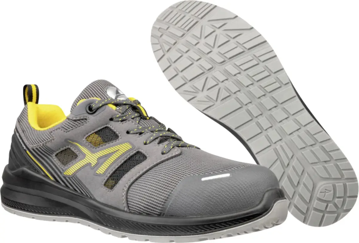 AIRFLOW GREY/YELLOW LOW S1 ESD FO SR 648820800000038 Sicherheitsschuh S1 Schuhgröße (EU): 38 Grau 1 Paar von Albatros, Grau – Produktbild