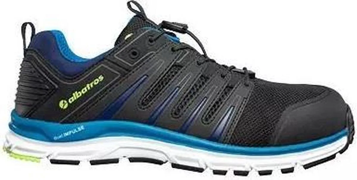 Breeze Impulse 647520 Laag S1P - Zwart/Blauw von Albatros, Schwarz, Blau, 36 – Produktbild