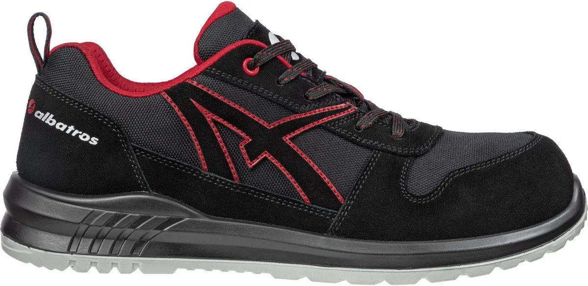 Clifton Low S3 648700 - Zwart/Rood de Albatros, Noir, Rouge, 42 – image du produit