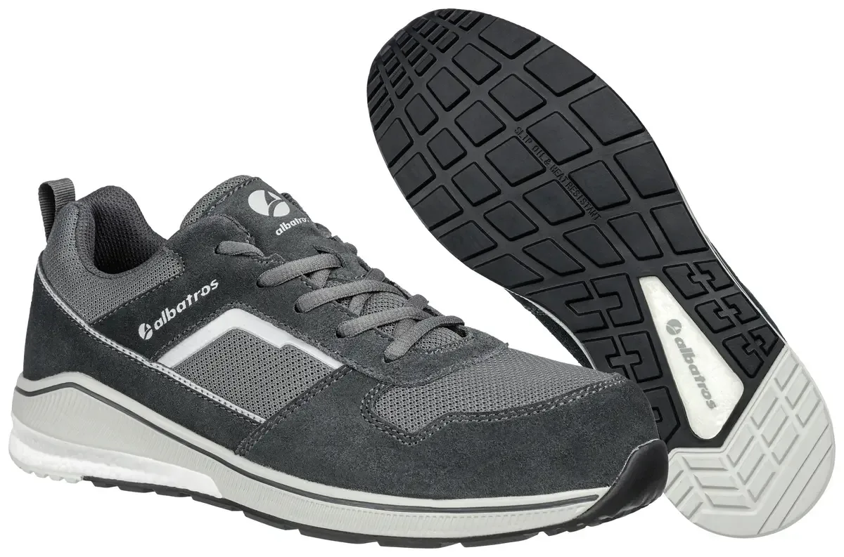 Court Grey Low 647630800000040 ESD Sicherheitshalbschuh S3 Schuhgröße (EU): 40 Grau 1 Paar von Albatros, Grau – Produktbild