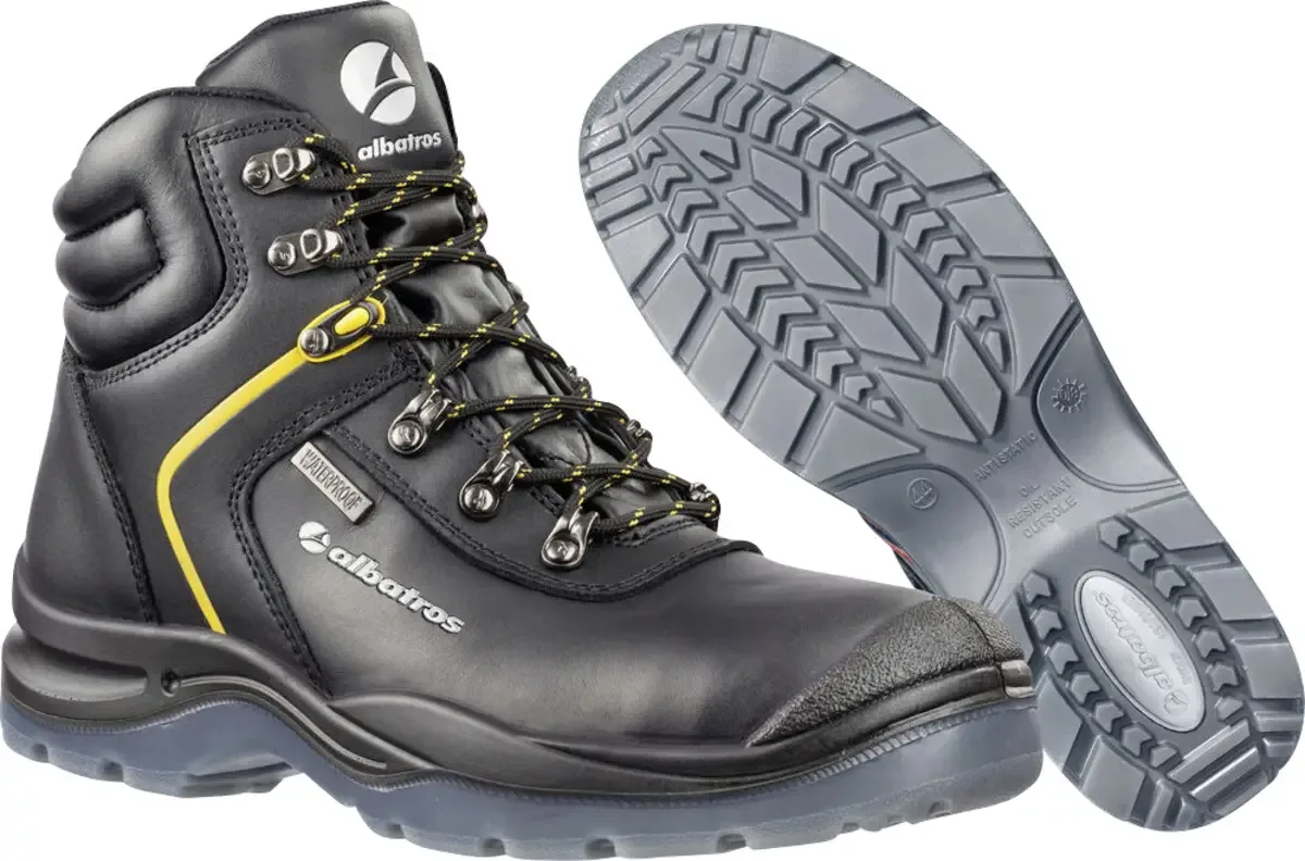 GRAVITY CTX MID S7 FO SR 631120263000039 Sikkerhedssko S7 Skostørrelse (EU): 39 1 Paar van Albatros, Sort-gul – productafbeelding