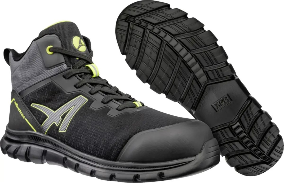 HELIUM BLK/YELLOW MID S3S SR 637280263000041 Werkschoenen S3S Schoenmaat (EU): 41 1 paar de Albatros, Zwart-geel – image du produit