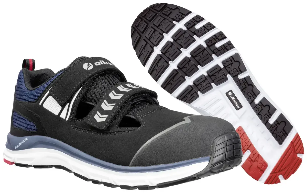 JETSTREAM IMPULSE LOW S1 ESD HRO SRA 647530241000043 Veiligheidsschoenen S1 Schoenmaat (EU): 43 1 paar van Albatros, Zwart, Blauw – productafbeelding