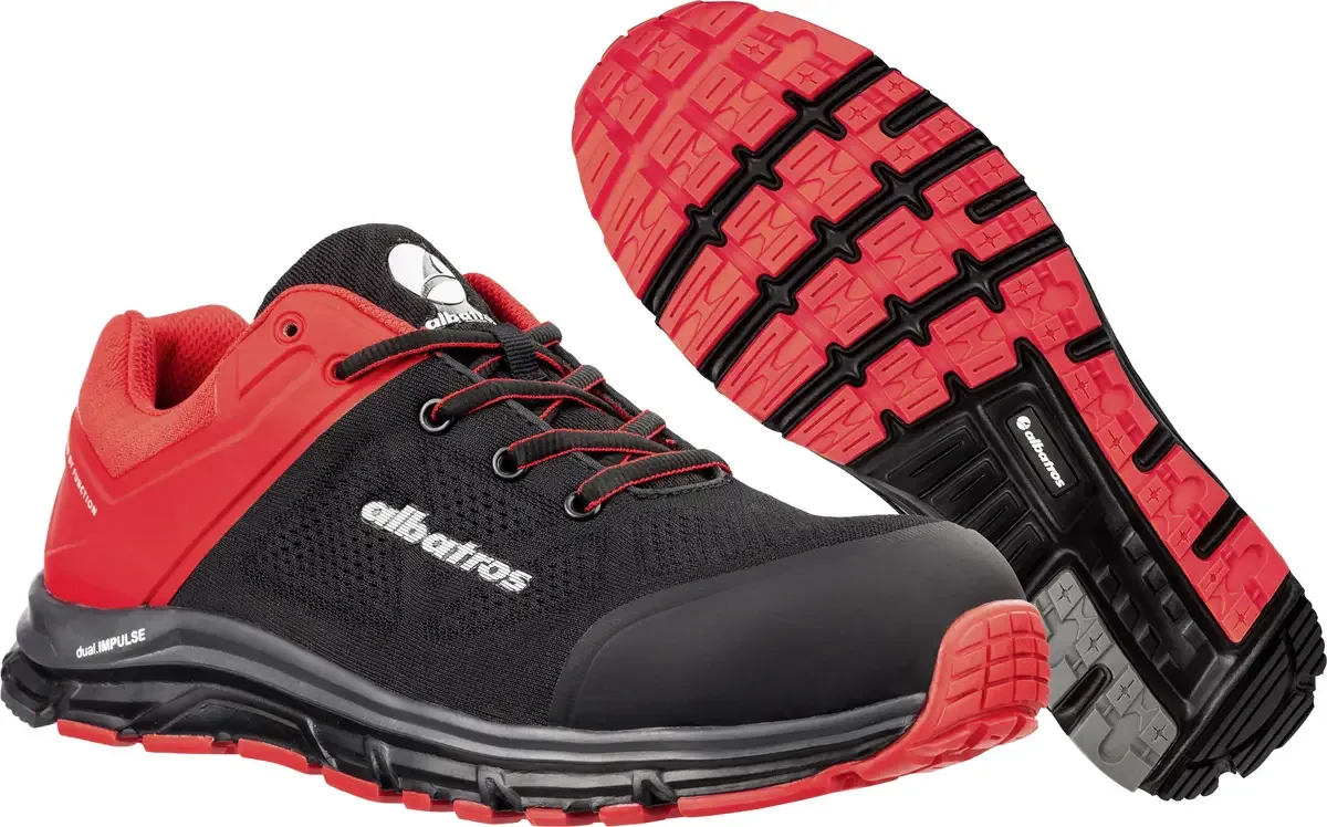 LIFT RED IMPULSE LOW 646600-40 Veiligheidsschoenen S1P Schoenmaat (EU): 40 Zwart, Rood 1 stuk(s) van Albatros, Zwart, Rood – productafbeelding