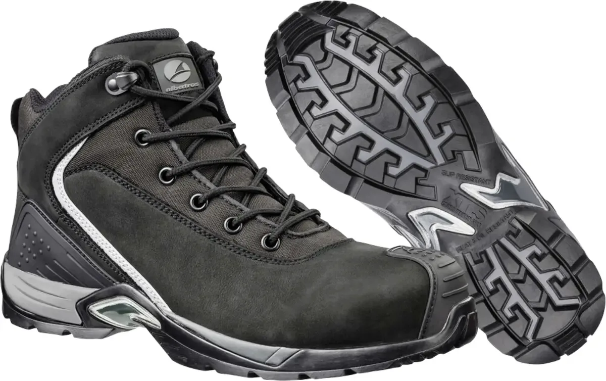 RUNNER XTS MID S3S FO HRO SR 631690200000039 Chaussures de sécurité S3S Pointure (EU): 39 noir 1 paire(s) de Albatros, Noir – image du produit