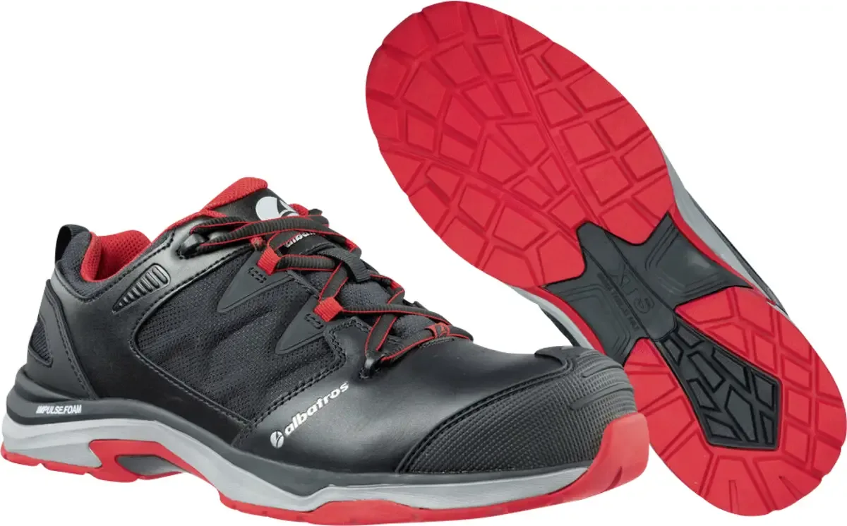 ULTRATRAIL BLACK LOW S3S ESD FO HRO SR 646200210000037 Veiligheidsschoenen S3S Schoenmaat (EU): 37 1 paar van Albatros, Zwart, Rood – productafbeelding