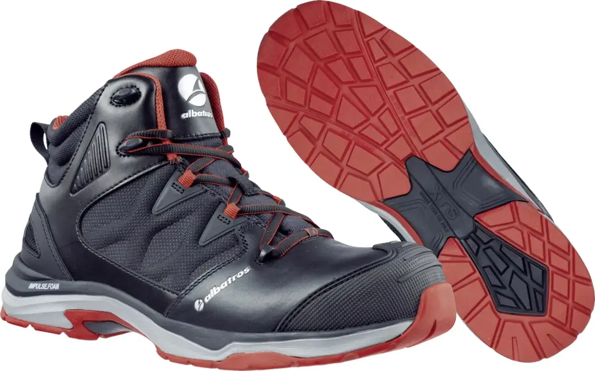 ULTRATRAIL MID S3S ESD FO HRO SR 636200210000039 Veiligheidsschoenen S3S Schoenmaat (EU): 39 1 paar van Albatros, Zwart, Rood – productafbeelding