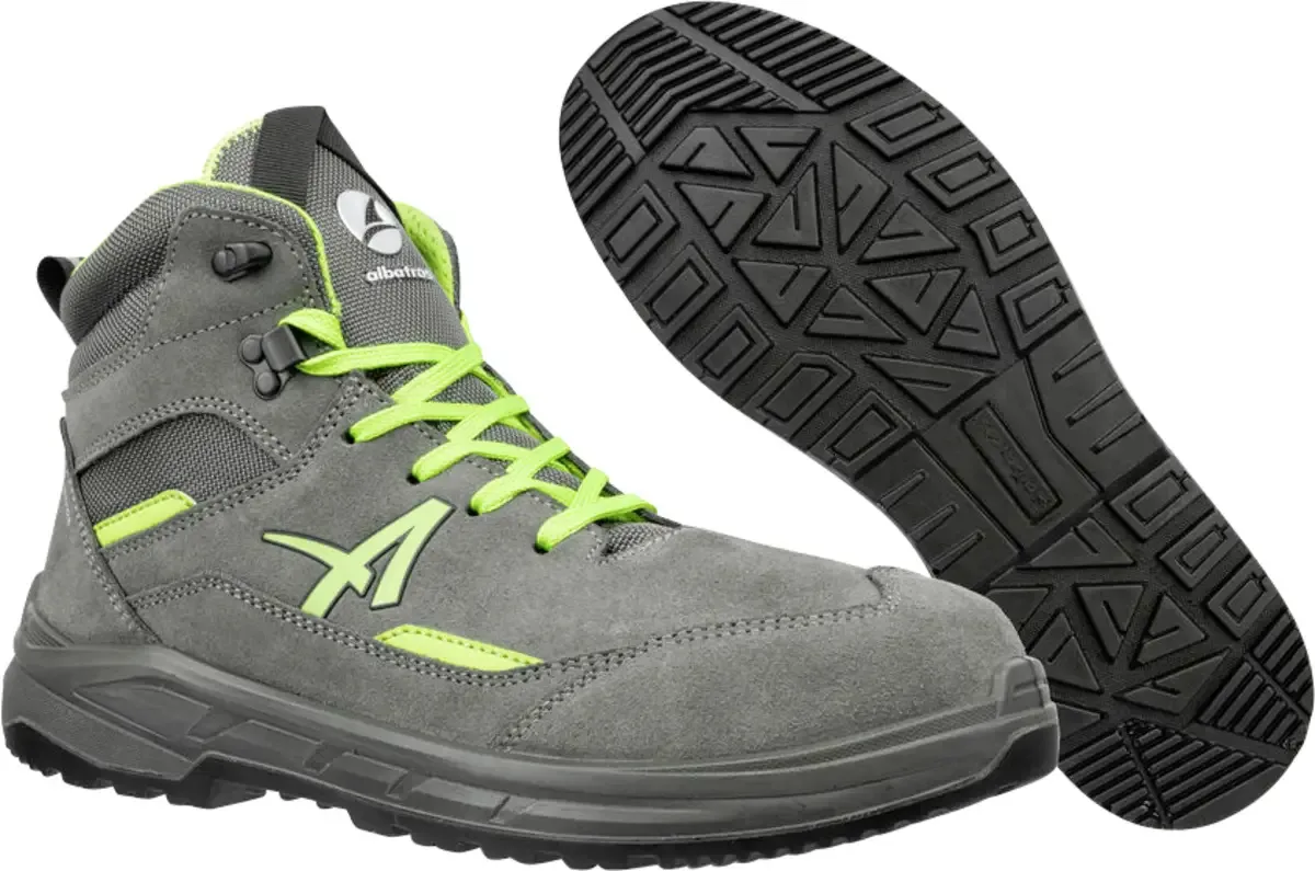 VECTOR GREEN MID S3 FO SR 637310809000035 Veiligheidsschoenen S3 Schoenmaat (EU): 35 1 paar fra Albatros, Grijs-groen – produktbillede