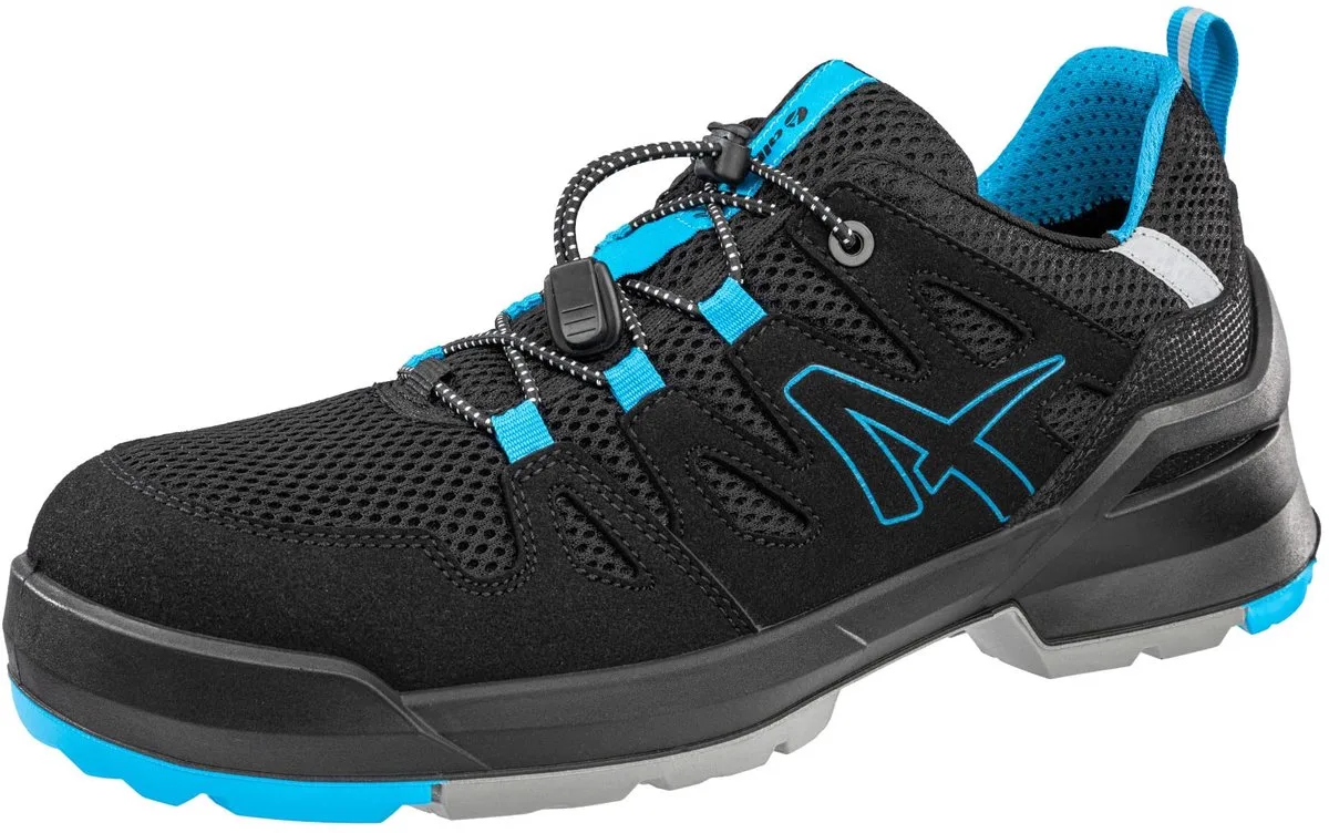 Veiligheidsit-schoenen Fastpack Low S1PL ESD FO SR de Albatros, Schwarz-Blau – image du produit