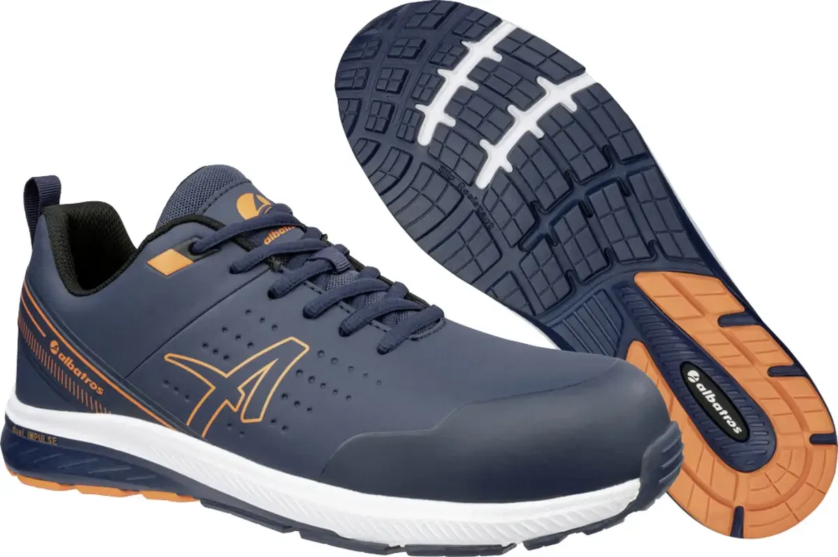 VIGOR 2 IMPULSE BLUE LOW S3S ESD FO HRO SR 646420329000040 Veiligheidsschoenen S3S Schoenmaat (EU): 40 Blauw, Oranje 1 paar de Albatros, Bleu, Orange – image du produit