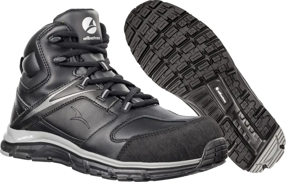 VIGOR IMPULSE MID 636550-39 antistatique (ESD) Chaussures montantes de sécurité S3 Pointure (EU): 39 noir 1 pc(s) de Albatros, Noir – image du produit