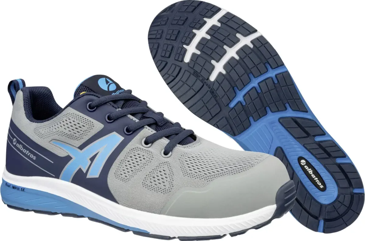 VORTEX IMPULSE LOW S1PS ESD FO HRO SR 646410826000041 Veiligheidsschoenen S1PS Schoenmaat (EU): 41 1 paar by Albatros, Grijs-blauw – product image