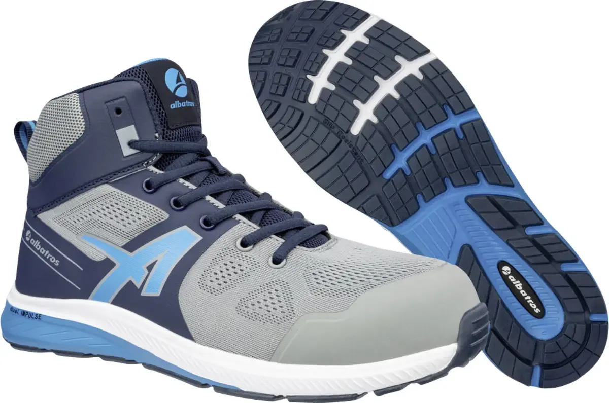 VORTEX IMPULSE MID S1PS ESD FO HRO SR 636410826000036 Veiligheidsschoenen S1PS Schoenmaat (EU): 36 1 paar de Albatros, Grijs-blauw – image du produit