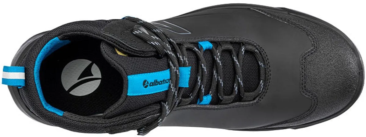 werkschoenen 63804.1 Taraval mid S3L SR ESD (Extra Breed) van Albatros, Schwarz-Blau – productafbeelding