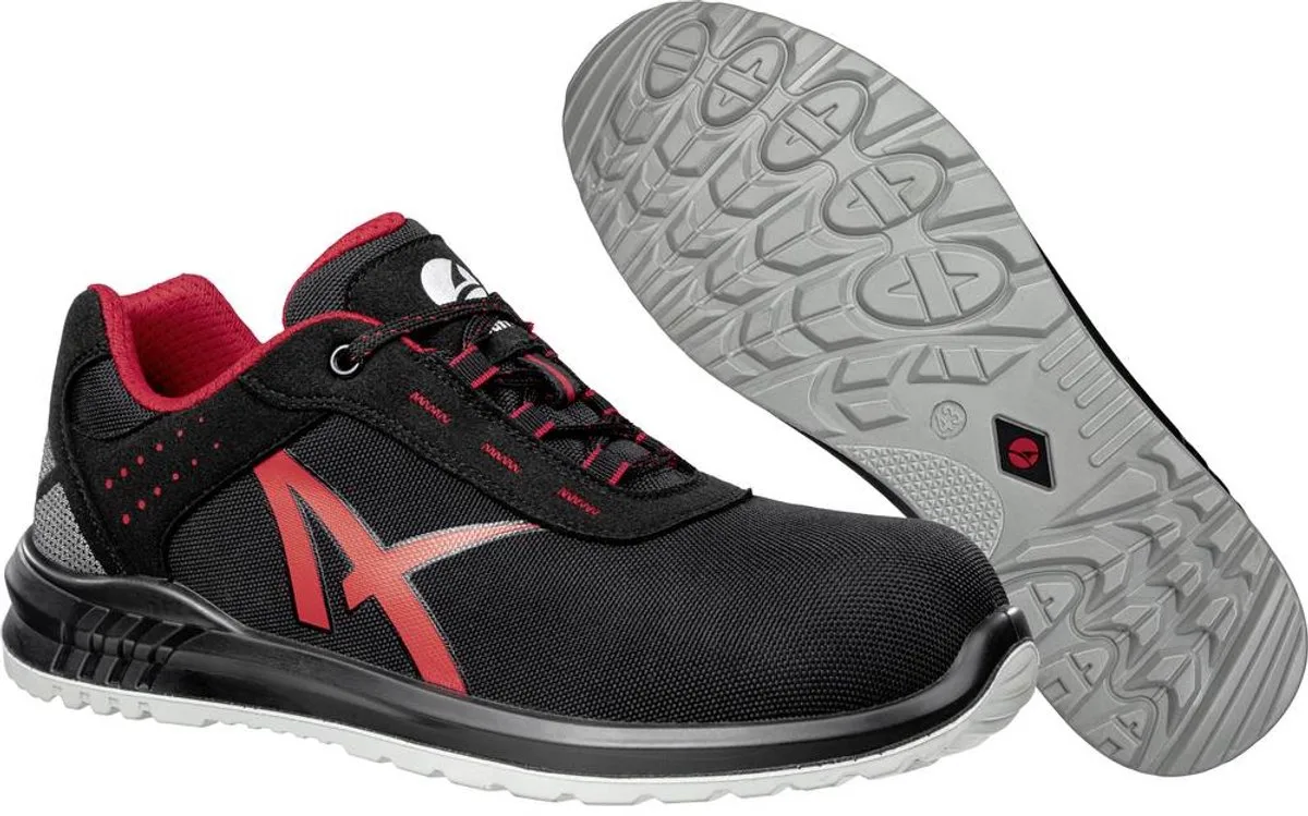 Werkschoenen S3 SRC Grid low 64871 van Albatros, Zwart, Rood – productafbeelding