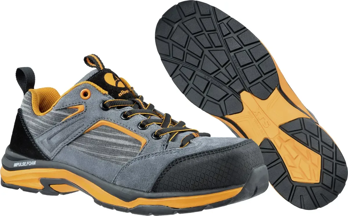 WORKOUT LOW 646240-40 Veiligheidsschoenen ESD S1P Schoenmaat (EU): 40 Grijs, Oranje 1 stuk(s) von Albatros, Grau, Orange – Produktbild