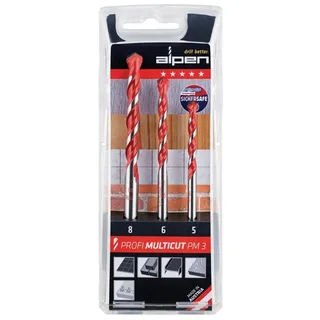 Bohrersatz Profi Multicut Box 4tlg.6,8,10,12x400mm rd. van Alpen – productafbeelding 1 van 2