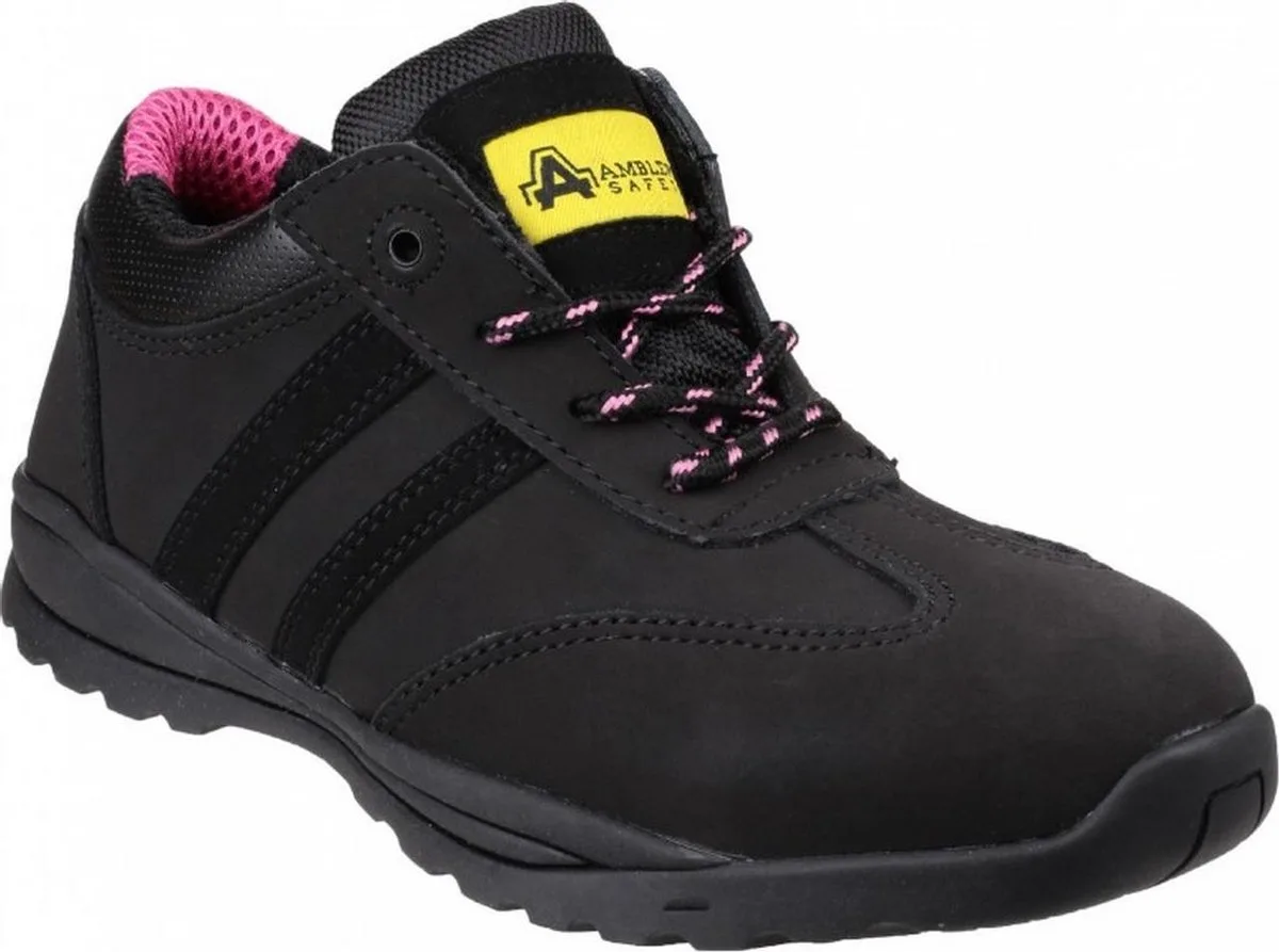 FS706 Sophie veiligheidssneaker S1 | Zwart - FW Industrial von Amblers Safety, Schwarz, 41 UK7 – Produktbild