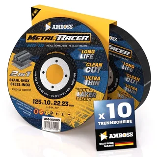 10x Amboss Metal Racer Trennscheibe | Ø125 mm - 1 mm - 22.23 mm de Amboss – image du produit 1 sur 3