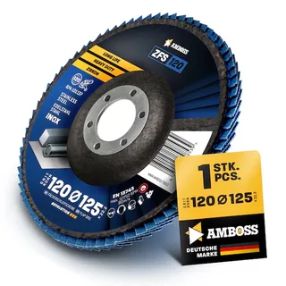 1x Amboss ZFS Fächerschleifscheibe Korn:120 Ø125mm by Amboss – product image 1 of 2