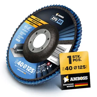 1x Amboss ZFS Fächerschleifscheibe Korn:40 Ø125mm von Amboss – Produktbild 1 von 2