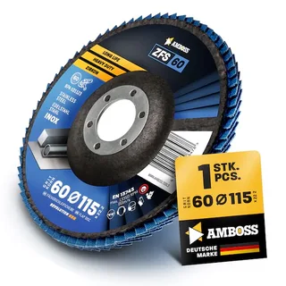 1x Amboss ZFS Fächerschleifscheibe Korn:60 Ø115mm by Amboss – product image 1 of 2