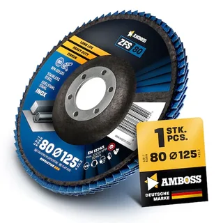 1x Amboss ZFS Fächerschleifscheibe Korn:80 Ø125mm von Amboss – Produktbild 1 von 2