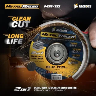 50x Amboss Metal Racer Trennscheibe | Ø115 mm - 1 mm - 22.23 mm de Amboss – image du produit 2 sur 3