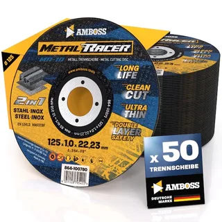 50x Amboss Metal Racer Trennscheibe | Ø125 mm - 1 mm - 22.23 mm de Amboss – image du produit 1 sur 3