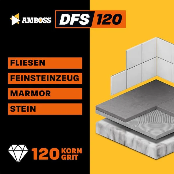 Diamant Fächerschleifscheibe 115mm K120 M14 från Amboss – produktbild 4 av 5