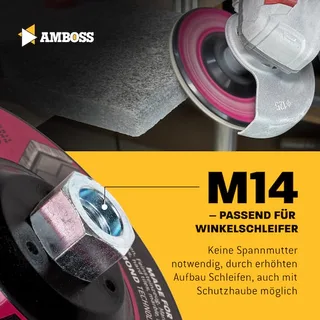 Diamant Fächerschleifscheibe 115mm K60 M14 by Amboss – product image 5 of 5