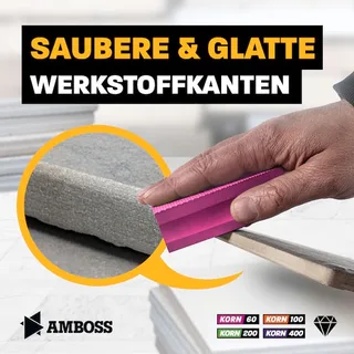 Diamant Schleifpad Set Korn 60-400 van Amboss – productafbeelding 2 van 5