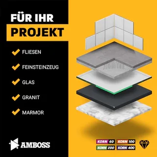 Diamant Schleifpad Set Korn 60-400 van Amboss – productafbeelding 5 van 5