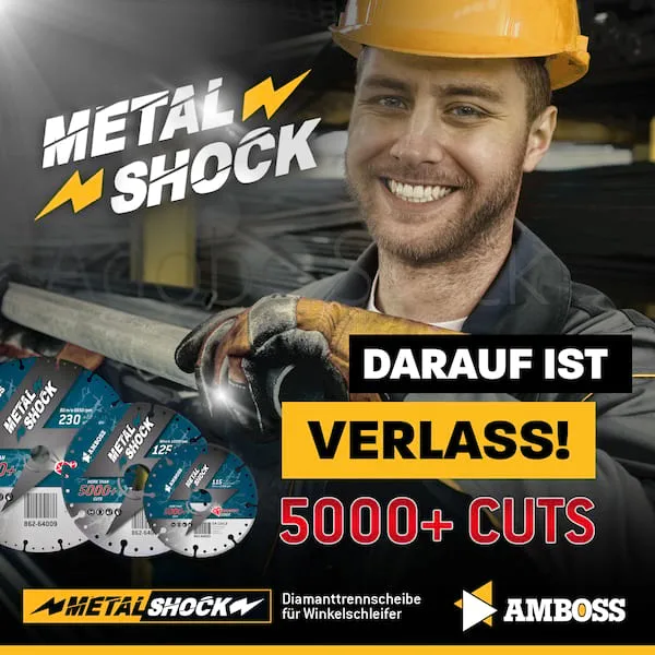 DreamTeam Set - Carbide Wolf Universal HM + Metal Shock 5000+ Stahl + BGL 35P Beton Trennscheiben 230 mm Winkelschleifer Profi Baustelle by Amboss – product image 3 of 4