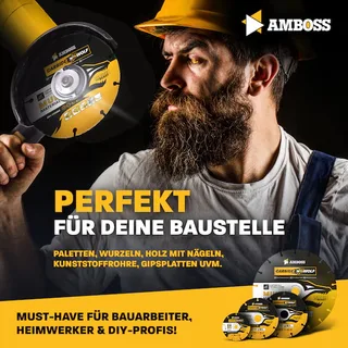 DreamTeam Set - Carbide Wolf Universal HM + Metal Shock 5000+ Stahl + BGL 35P Beton Trennscheiben 230 mm Winkelschleifer Profi Baustelle by Amboss – product image 2 of 4