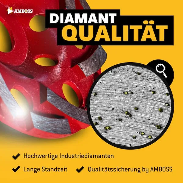 DST 12P Diamant Schleiftopf Ø 125 mm x 22.23 från Amboss – produktbild 5 av 5