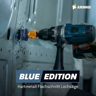 HM Flachschnitt Rapid Change Lochsägen Set 16. 22. 25. 32. 40mm + Schnellwechselaufnahme von Amboss – Produktbild 2 von 5