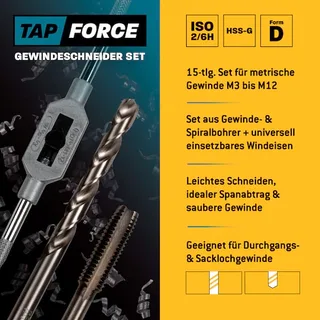 HSS Gewindeschneider Set M3-M12 mit Bohrern by Amboss – product image 3 of 5