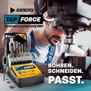 HSS Gewindeschneider Set M3-M12 mit Bohrern by Amboss – product image 2 of 5