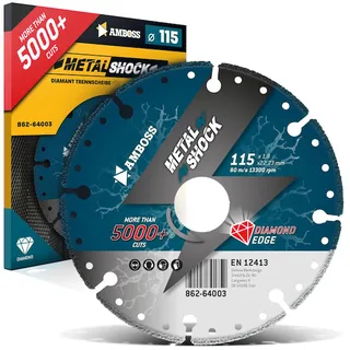Metal Shock 5000+ - Diamant Trennscheibe 115 x 1,8 x 22,23 mm de Amboss – image du produit 1 sur 5