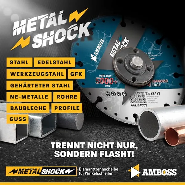 Metal Shock 5000+ - Diamant Trennscheibe 115 x 1,8 x 22,23 mm de Amboss – image du produit 4 sur 5