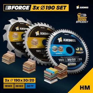 Ø190 Akku Hand- Kreissägeblatt Set passend für Metabo KS 18, Makita DHS783, Einhell TP-CS 18, DeWalt DCS57 de Amboss – image du produit 2 sur 5